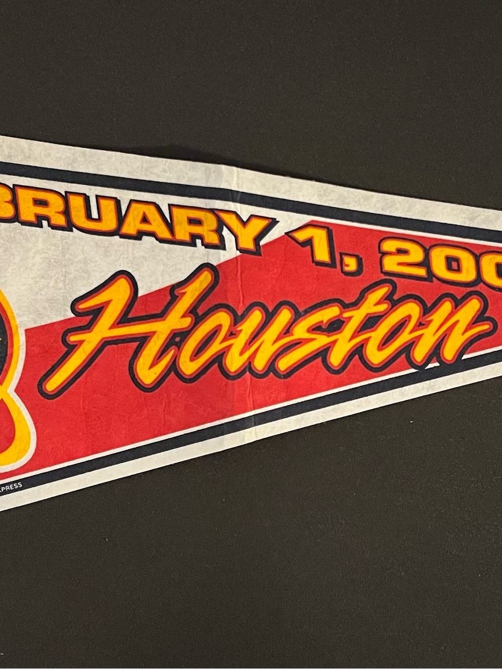 NFL Super Bowl XXXVIII 38 Vintage Houston Pennant - Patriots Vs. Panthers